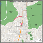 MBTA Oak Grove Neighborhood Map